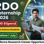 DRDO Paid Internship 2026